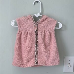 Carter's Pink Fleece Hooded Vest
